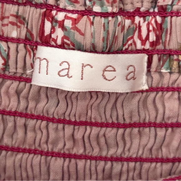 Marea Off Shoulder Floral Midi Dress Medium Mauve - Picture 5 of 7